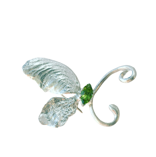 Silver butterfly brooch 