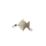 Silver Geometric Fish Pendant