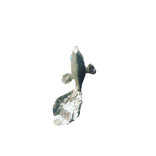 Silver Fish Brooch