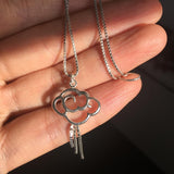 silver lucky cloud pendant/necklace