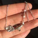 Gemelf Jewelry-silver fish pendant/necklace