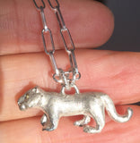 silver tiger pendant necklace
